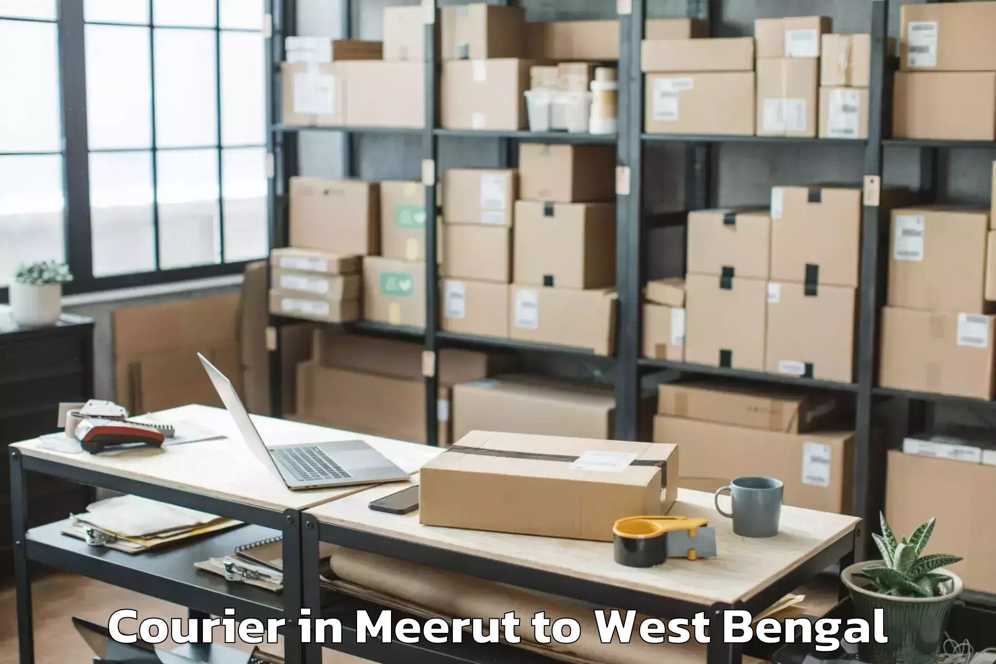 Easy Meerut to Pandua Courier Booking